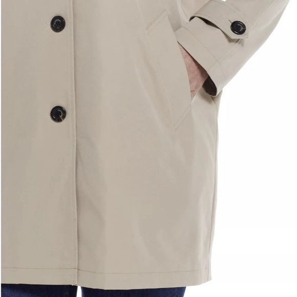 Weatherproof Water Resistant Button Front Hooded Topper Jacket Size 2X - Picture 2 of 12